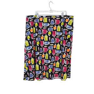 NWT Deadstock Novelty Fashion Print Valerie Stevens‎ A-Line Skirt Size 3X